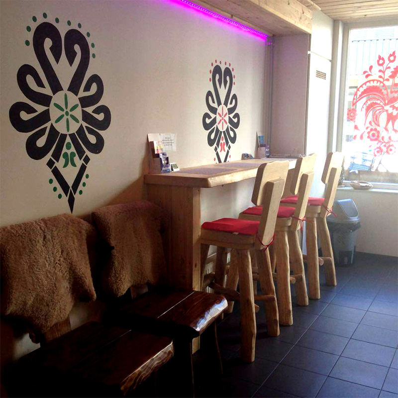 Parzenice na ścianie naszej pierwszej polskiej restauracji w Holandii